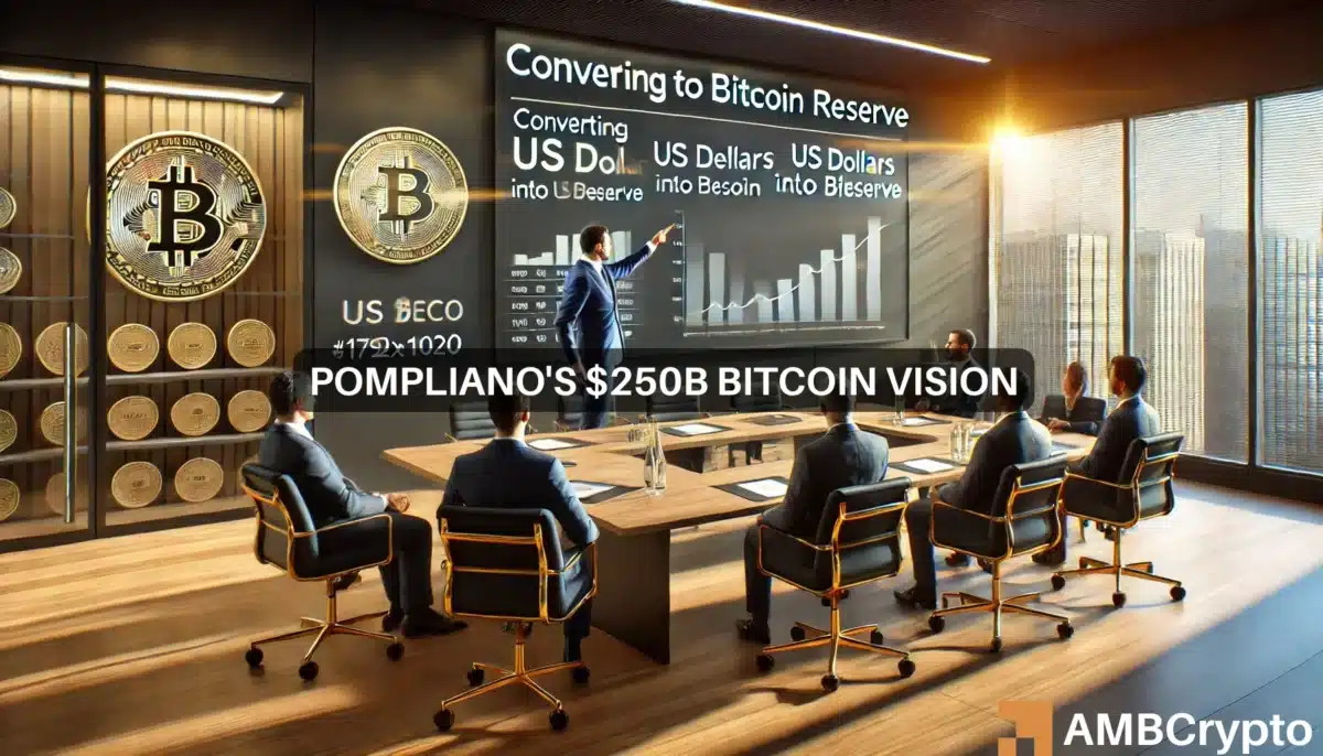 Pompliano 推动 250B 美元的比特币储备：BTC 会飙升至 100 万美元吗？