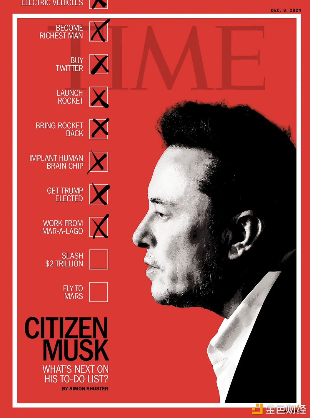 "Musk's Bucket List" appears on the cover of Time magazine: from rocket recycling to helping Trump be elected