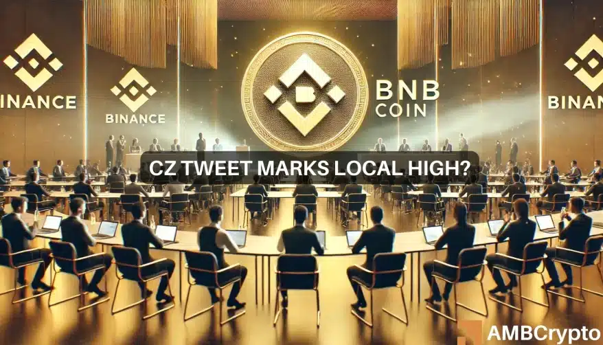 CZ发布后BNB会爆发吗？价格图表发出谨慎信号！