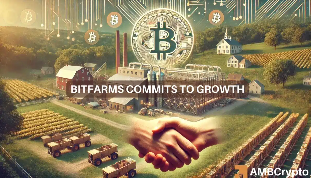 比特币矿商 Bitfarms 与 Stronghold 合作扩大业务