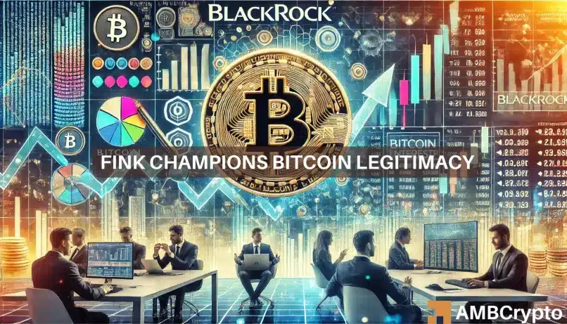 随着贝莱德 (BlackRock) 比特币 ETF 的增长，拉里·芬克 (Larry Fink) 将 BTC 比作……