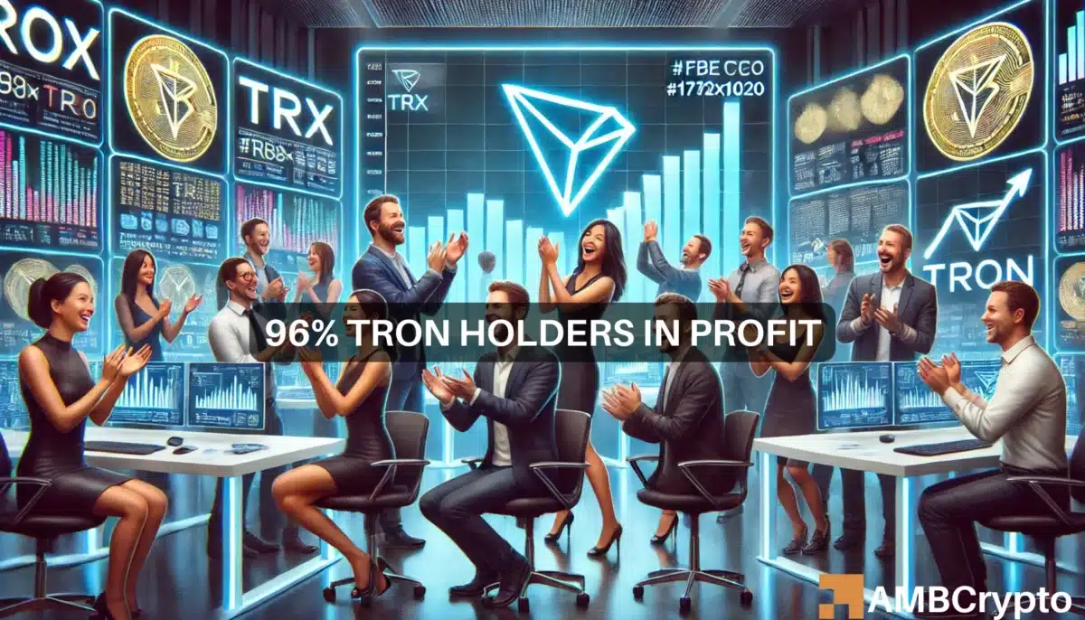 Tron：TRX 看起来准备突破的 2 个关键原因