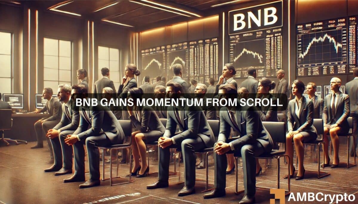 Scroll 在币安上推出 SCR 加密货币，BNB 目标是 600 美元