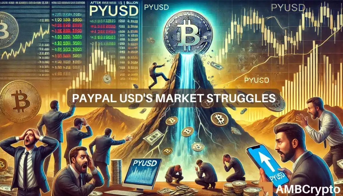 PYUSD 市值下跌 40%