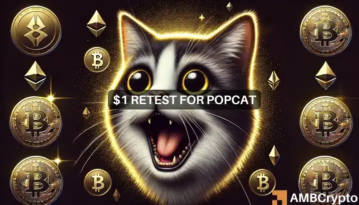 Popcat 从 ATH 下跌 17%，预计重新测试 1 美元