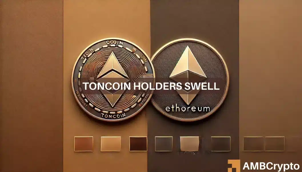 Toncoin 每天吸引 50 万新持有者：它会很快颠覆以太坊吗？