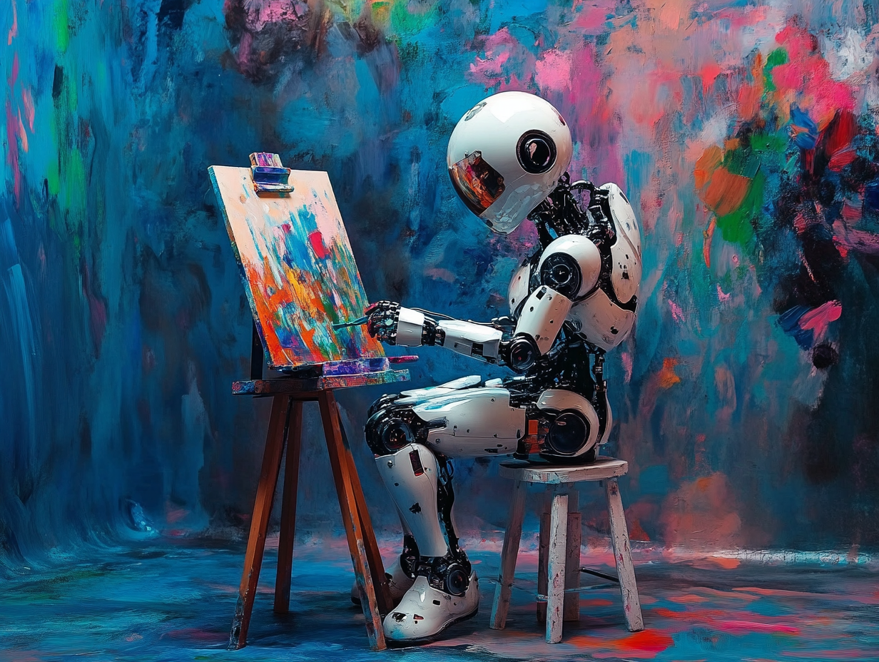 I, the robot artist, sell a painting for 7 million