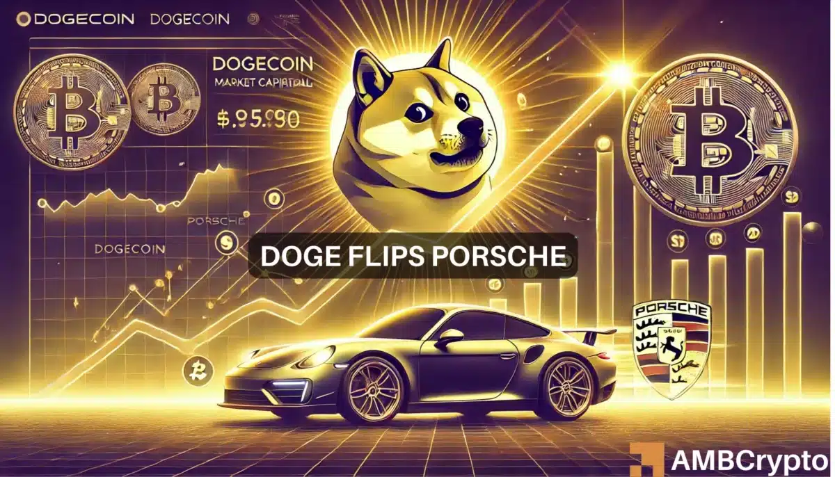 DOGE 翻转保时捷：Dogecoin 的 $54.7B 里程碑得到解释！