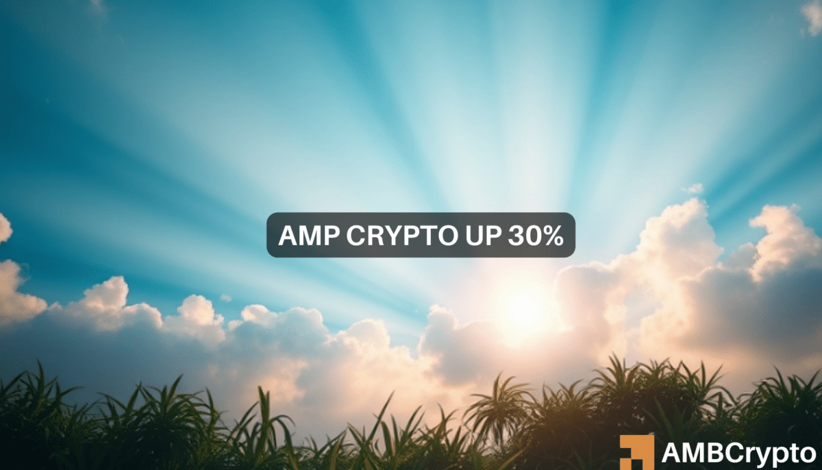 AMP 加密货币在 24 小时内上涨 30%，交易量增加 5 倍