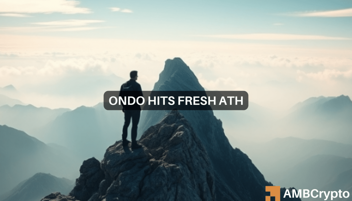 ONDO 触及 ATH，MVRV 发出局部最高信号