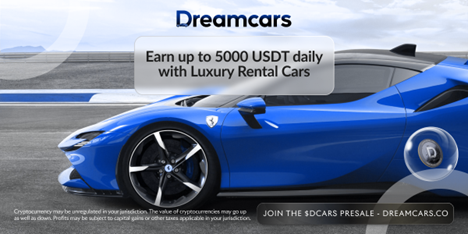 Dreamcars 新加密货币预售价格接近 75 万美元，今年 12 月最值得购买的加密货币