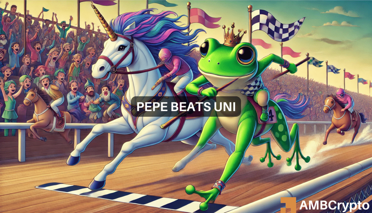 PEPE 在市值竞赛中超越 Uniswap 创下历史新高