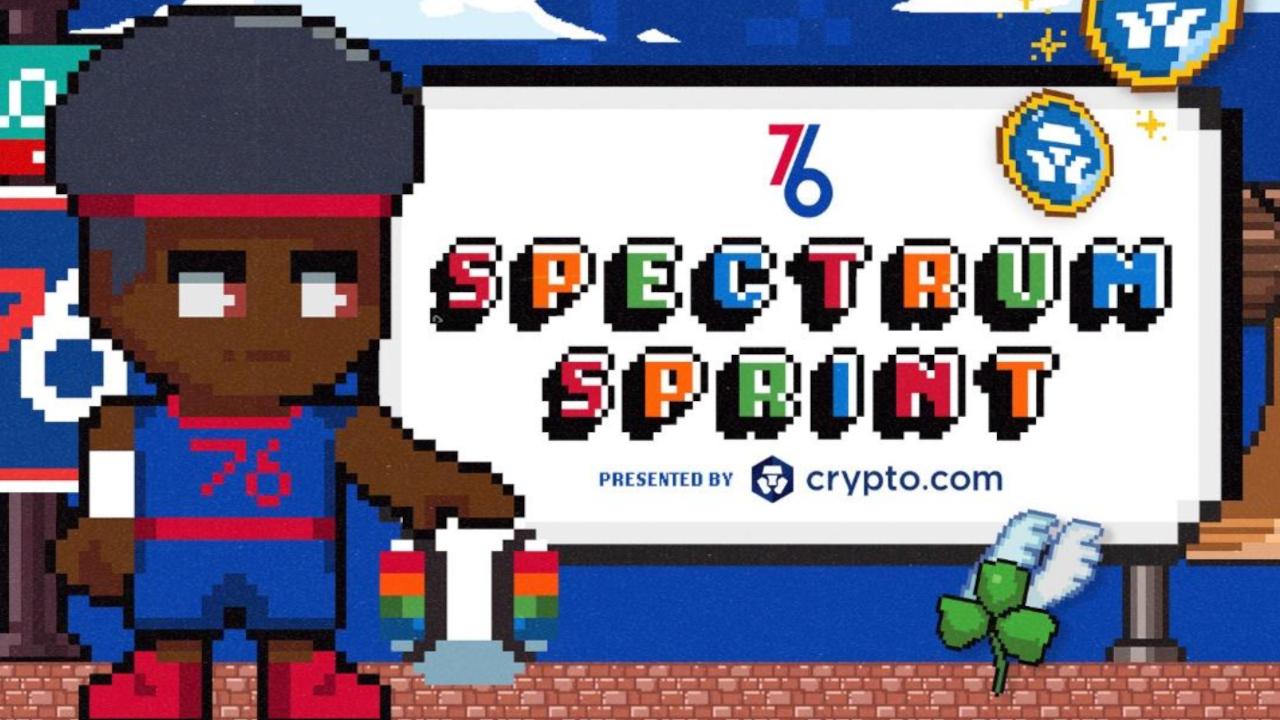 费城 76 人队与 Crypto.com 推出 NBA 比赛“Spectrum Sprint”