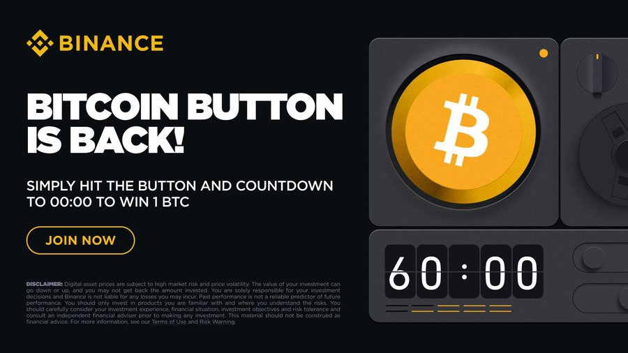 Binance Bitcoin Button