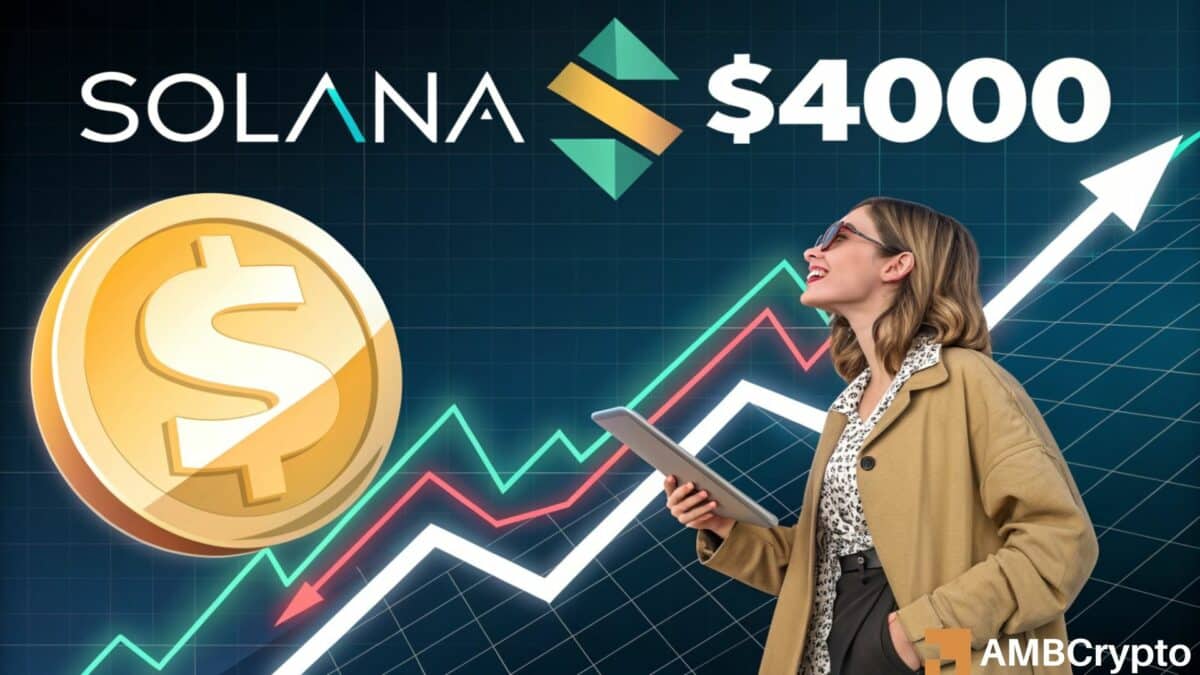 确定 Solana 每周上涨 17% 是否会将价格推至 4000 美元