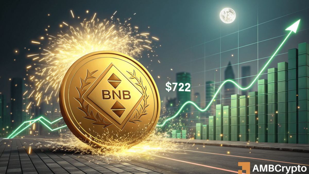 BNB 即将突破：722 美元会开启反弹吗？