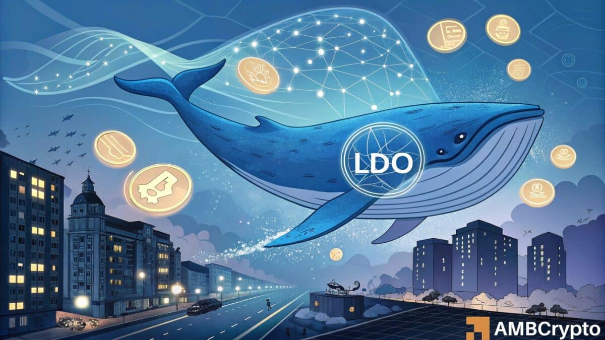 Lido Dao 鲸鱼获得 272 万枚 LDO 代币，价值 490 万美元