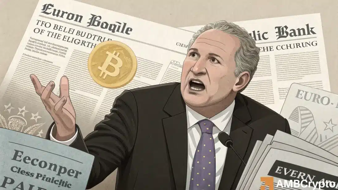 彼得·希夫（Peter Schiff）冰雹的“比特币结束”