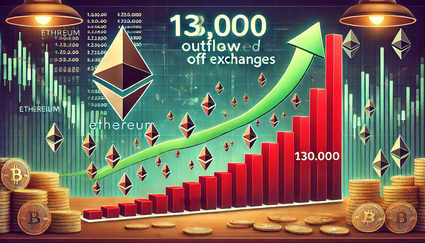 130,000个以太坊搬走了交流 - 看涨信号？