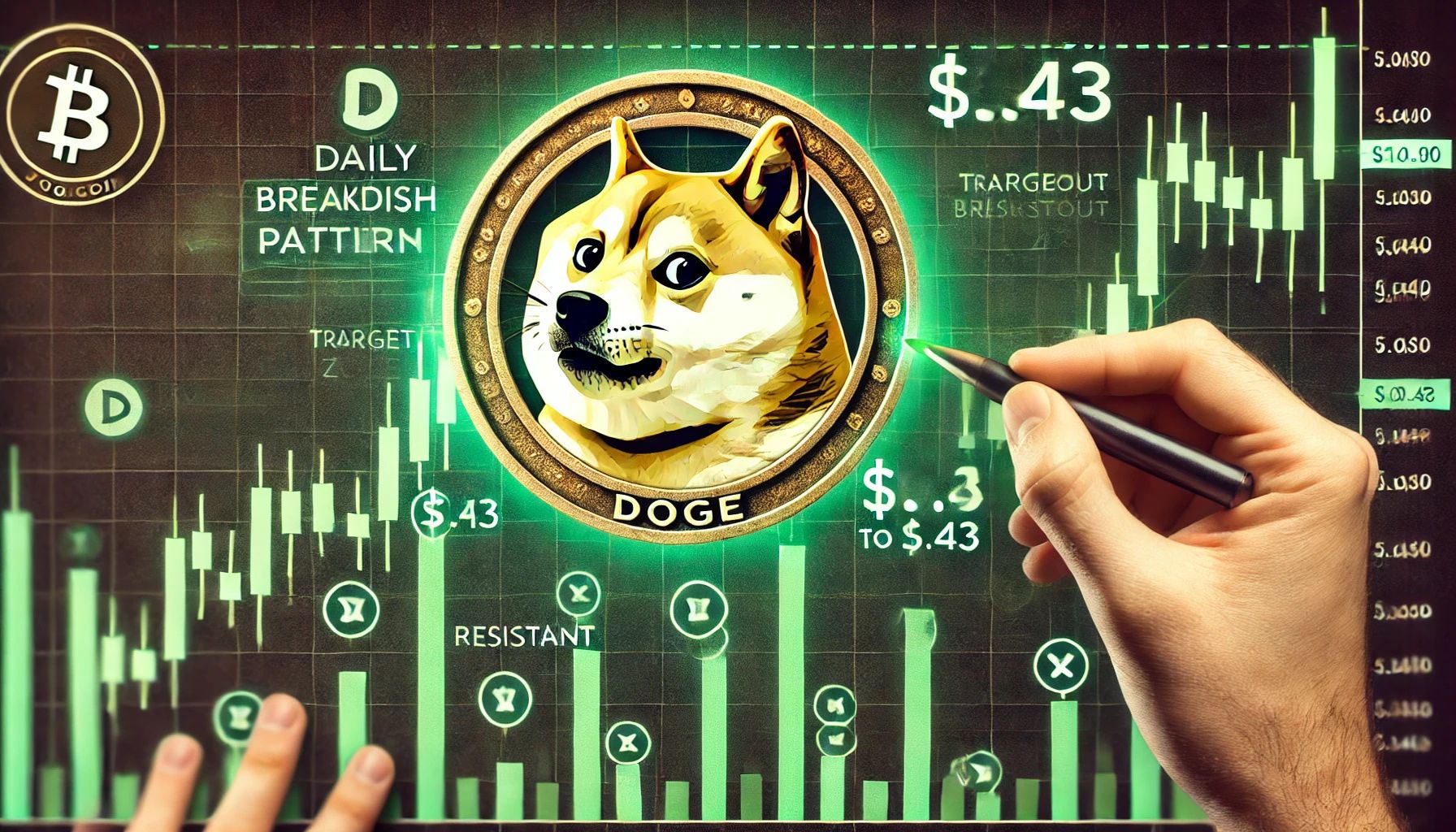 Dogecoin构成每日看涨模式 - 分析师预计将分解为$ 0.43